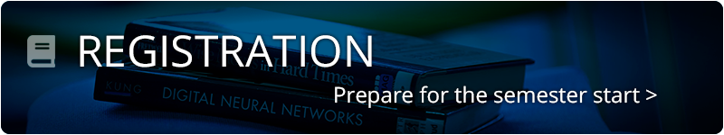 Registration - prepare for the semester start